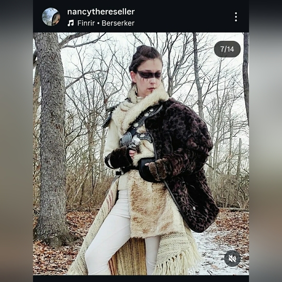 80s 90s Vintage Fully Reversible Leather & Brown Leopard Faux Fur Jacket - Picture 2 of 10